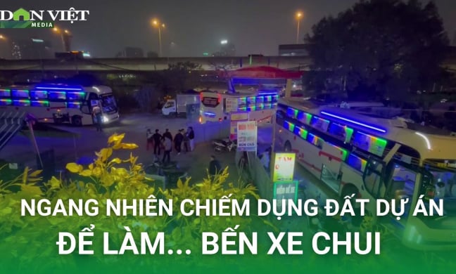 Bến xe trái phép ngang nhiên 'lộng hành' trên địa bàn quận Nam Từ Liêm (Hà Nội)