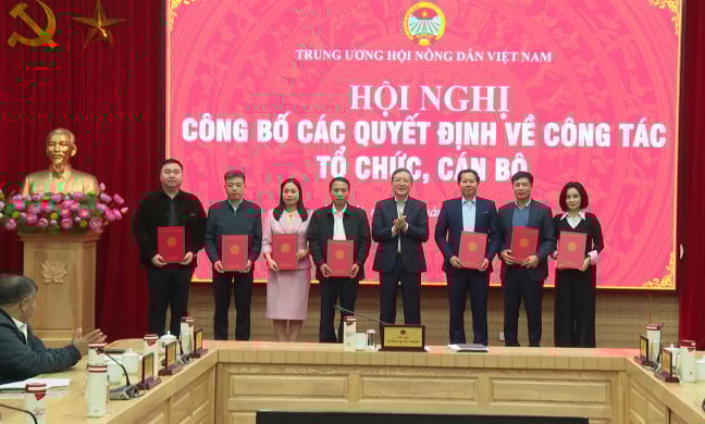 Trung ương Hội Nông dân Việt Nam tổ chức Hội nghị công bố các Quyết định về công tác tổ chức, cán bộ