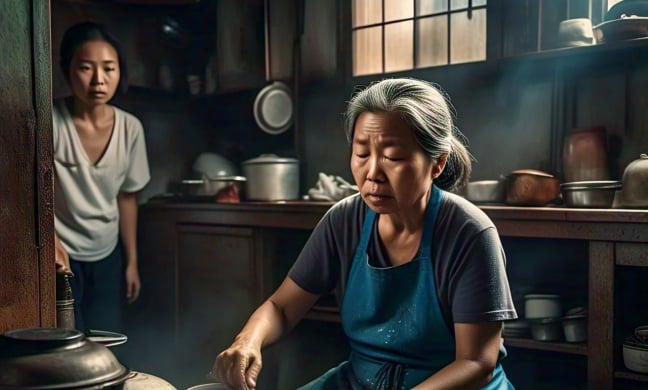 Đêm nào ru cháu ngủ xong, mẹ chồng cũng lén rời nhà, tôi đi theo rồi bật khóc khi thấy bà ngồi giữa đám đông