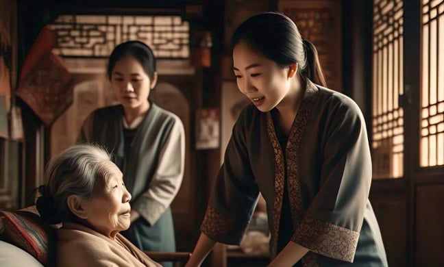 Mẹ chồng bệnh, tôi đến thăm thì chứng kiến cảnh bà ân cần cho tiền con dâu cũ
