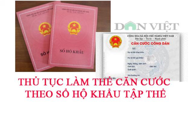 Thủ tục làm thẻ Căn cước công dân theo địa chỉ hộ khẩu tập thể