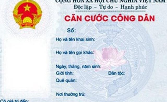 Cấp thẻ Căn cước thay CMND trên cả nước từ ngày 1/1/2020