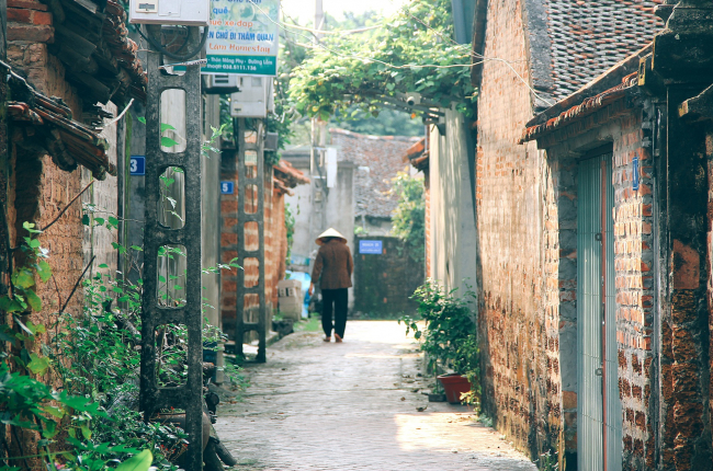 Làng cổ lãng đãng nét thu 