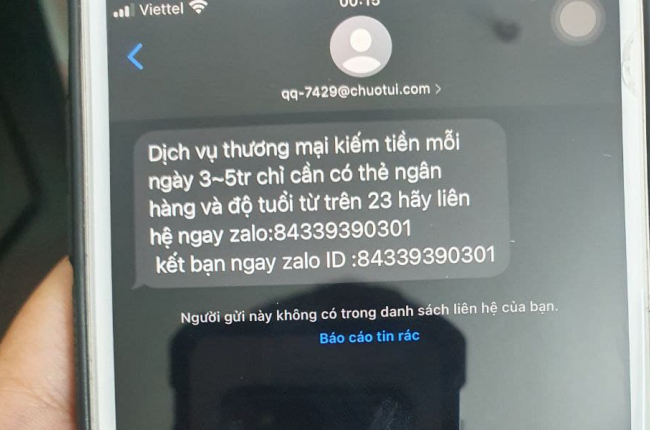 Người dùng iPhone liên tục nhận tin nhắn lừa đảo tìm việc qua iMessage, thu nhập hơn 30 triệu đồng