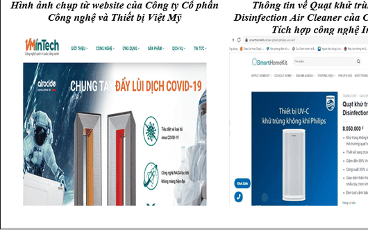 Tràn lan sản phẩm quảng cáo diệt được COVID-19, Bộ Công Thương khuyến cáo khẩn