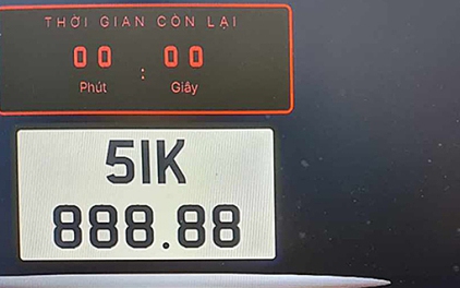 Công an thông tin 'đại gia' Thanh Hóa chi hơn 32 tỷ đồng đấu giá biển số 51K-888.88 chưa nộp tiền