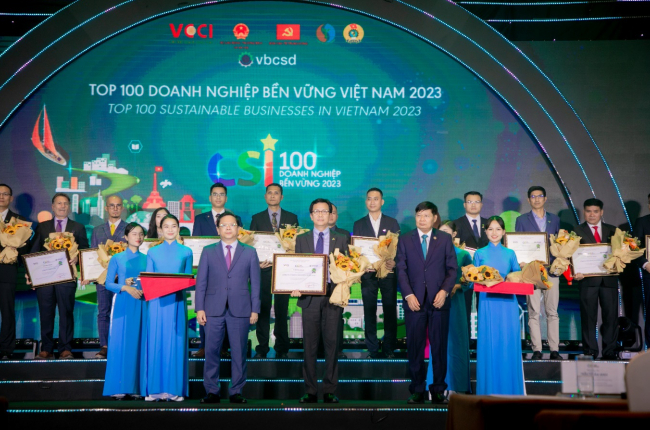 C.P. VIỆT NAM: TOP 100 doanh nghiệp bền vững trong lĩnh vực sản xuất năm 2023