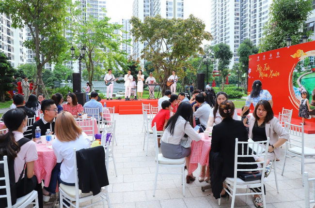 Khách hàng “xiêu lòng” khi tham dự tiệc trà đậm chất Nhật tại Vinhomes Grand Park