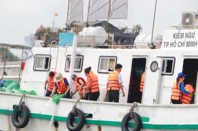 TP.HCM thả cá tại bến Bạch Đằng