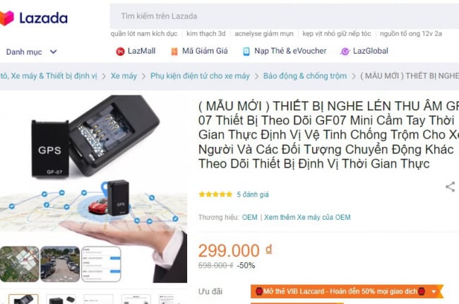 Thiết bị ngụy trang ghi hình, nghe lén bán tràn lan trên Lazada 