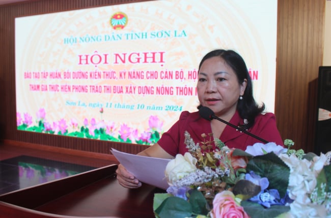 Hội Nông dân Sơn La tập huấn, bỗi dưỡng kiến thức, kỹ năng tuyên truyền, vận động trong xây dựng NTM