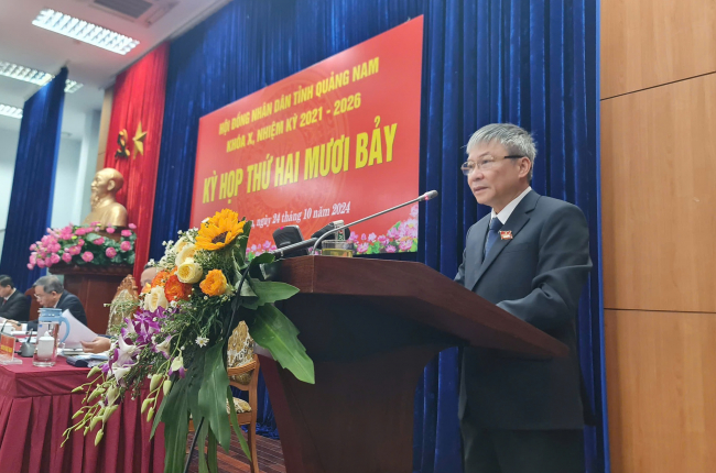 HĐND tỉnh Quảng Nam khai mạc kỳ họp 27 với nhiều nội dung quan trọng nào?