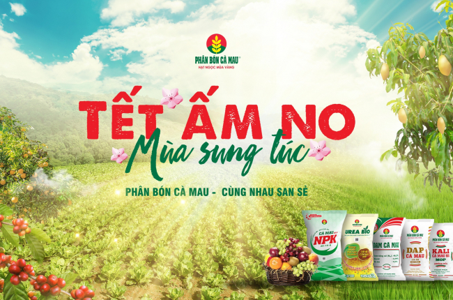 Phân bón Cà Mau mang 'Tết ấm no- mùa sung túc' đến nhà nông