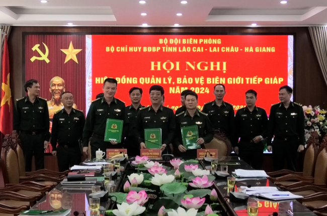 Bộ đội Biên phòng tỉnh Lai Châu, Lào Cai, Hà Giang hiệp đồng bảo vệ biên giới tiếp giáp