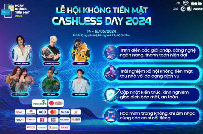 Nhiều trải nghiệm thú vị tại Lễ hội Không dùng tiền mặt năm 2024