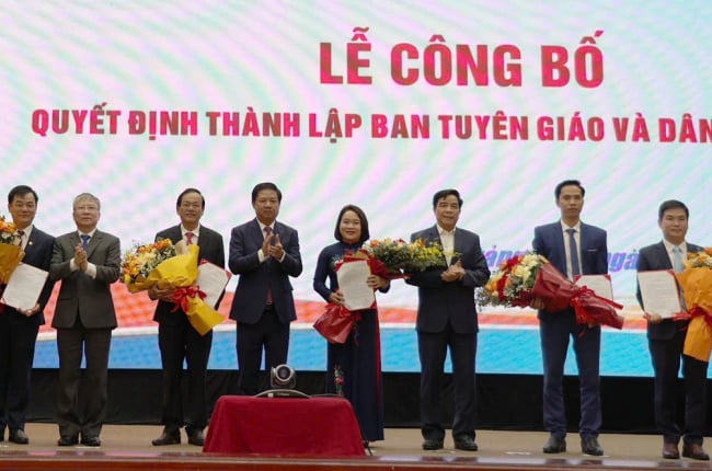Bà Huỳnh Thị Thùy Dung làm Trưởng ban Tuyên giáo và Dân vận Tỉnh ủy Quảng Nam sau hợp nhất