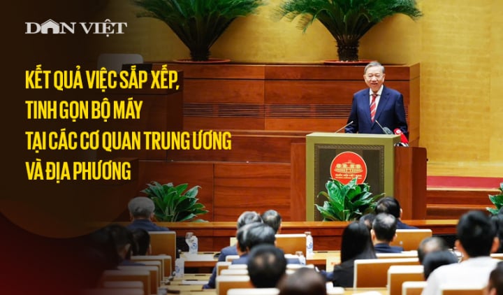 INFOGRAPHIC: Kết quả sau hơn 2 tháng sắp xếp, tinh gọn bộ máy tại các cơ quan trung ương và địa phương