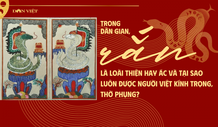 Trong dân gian, rắn là loài thiện hay ác và tại sao luôn được người Việt kính trọng, thờ phụng?