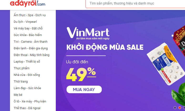 Sàn thương mại điện tử Adayroi thông báo tạm ngừng hoạt động 