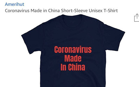 Khẩu hiệu 'Coronavirus made in China' trên sản phẩm của Amazon gây phẫn nộ