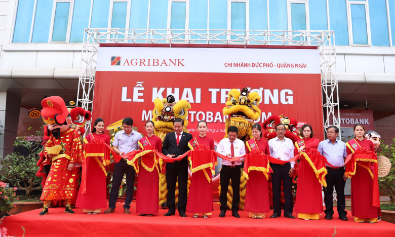 Agribank Quảng Ngãi: Khai trương điểm giao dịch ngân hàng tự động AutoBank CDM