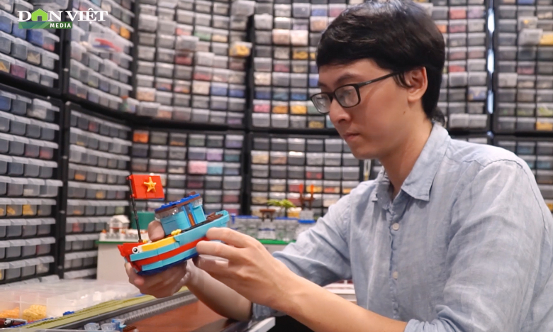 Chàng trai tái hiện nét đẹp Việt Nam bằng hàng triệu mảnh lego