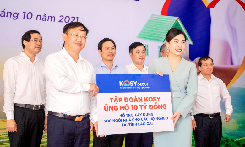Tập đoàn Kosy ủng hộ 10 tỷ đồng xây dựng 200 ngôi nhà cho hộ nghèo tại Lào Cai