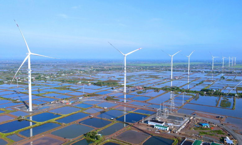 Hoàn thành lắp đặt turbine, nhà máy điện gió Kosy Bạc Liêu sẵn sàng về đích