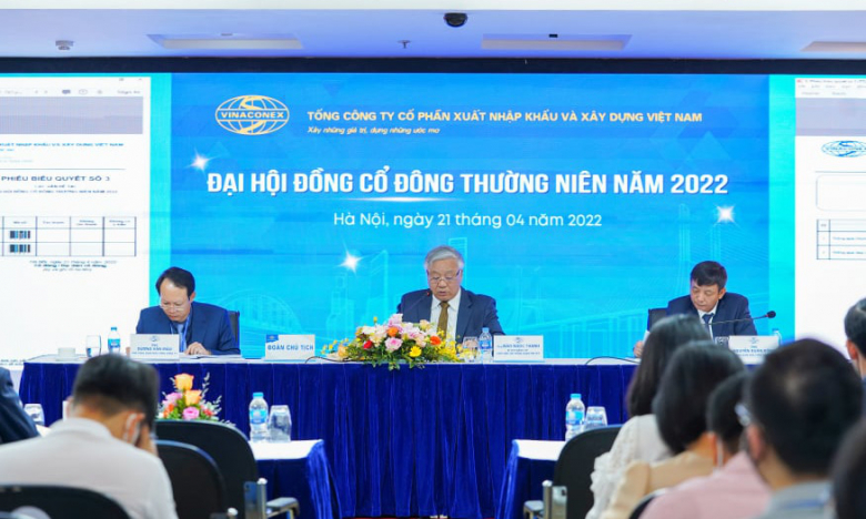 Vinaconex (VCG) chốt cổ tức năm 2021 tỷ lệ 28%, mục tiêu lãi năm 2022 tăng 170%