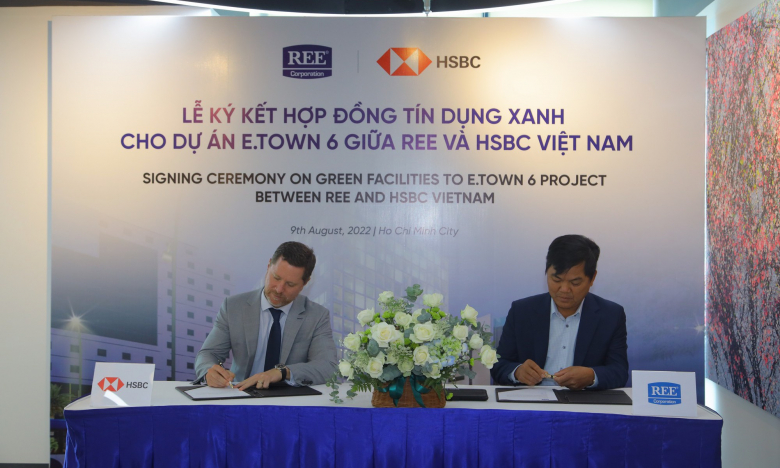  HSBC cấp tín dụng xanh 900 tỷ đồng cho dự án bất động sản E-Town-6 của REE