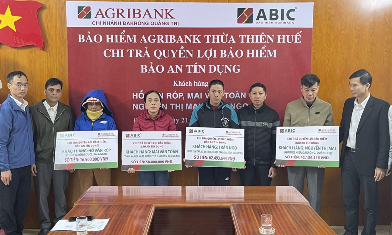 Quảng Trị: ABIC chi trả hơn 230 triệu đồng bảo hiểm Bảo an tín dụng cho khách hàng