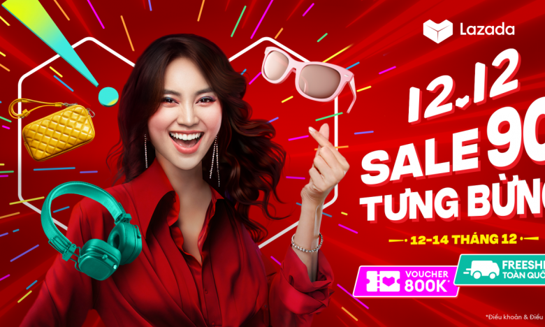Sẵn sàng đón loạt deal xịn “Sale tưng bừng” lên đến 90% tại Lễ hội mua sắm 12.12 trên Lazada
