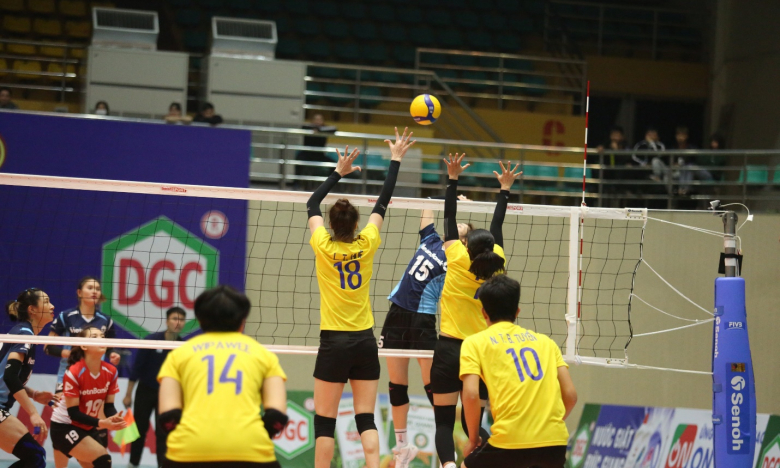 Nữ Ninh Bình Lienvietpostbank toàn thắng tại bảng A Vòng 1 Giải Bóng chuyền VĐQG 2023