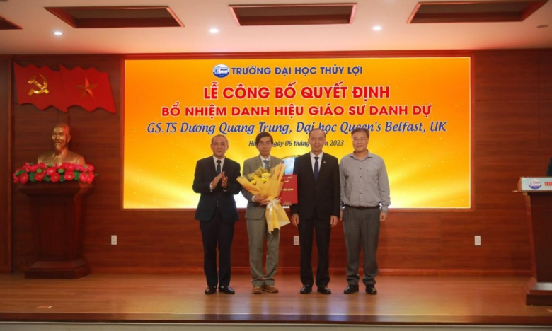 Đại học Thủy Lợi trao danh hiệu Giáo sư danh dự cho 'Kiến trúc sư trưởng' của công nghệ 6G