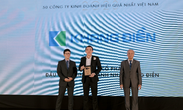 Tập Đoàn Khang Điền (KDH) nhận danh hiệu “TOP 50 Công ty kinh doanh hiệu quả nhất Việt Nam 2023”