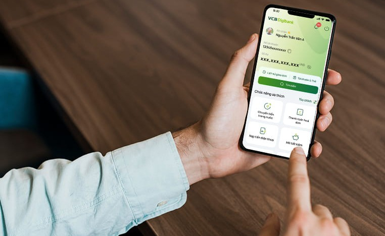 VCB Digibank có thêm giao diện AN VUI: Chữ to, số rõ, phù hợp với khách hàng lớn tuổi