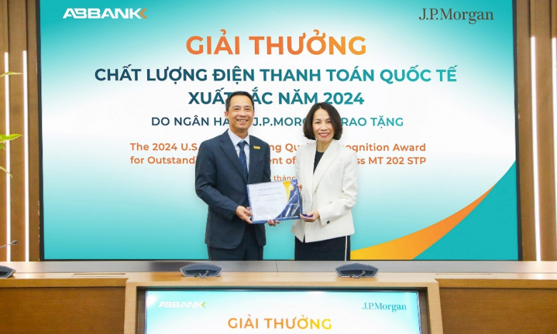 ABBANK được vinh danh ngân hàng có 'Chất lượng điện Thanh toán quốc tế xuất sắc 2024'