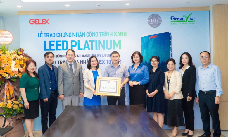 GELEX Tower đạt chứng nhận công trình xanh LEED Platinum