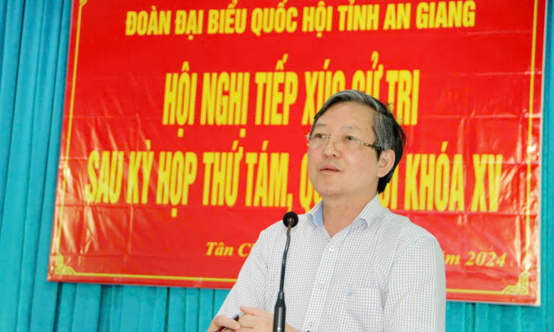 Chủ tịch BCH TƯ Hội NDVN Lương Quốc Đoàn tiếp xúc cử tri An Giang sau Kỳ họp thứ 9, Quốc hội khóa XV
