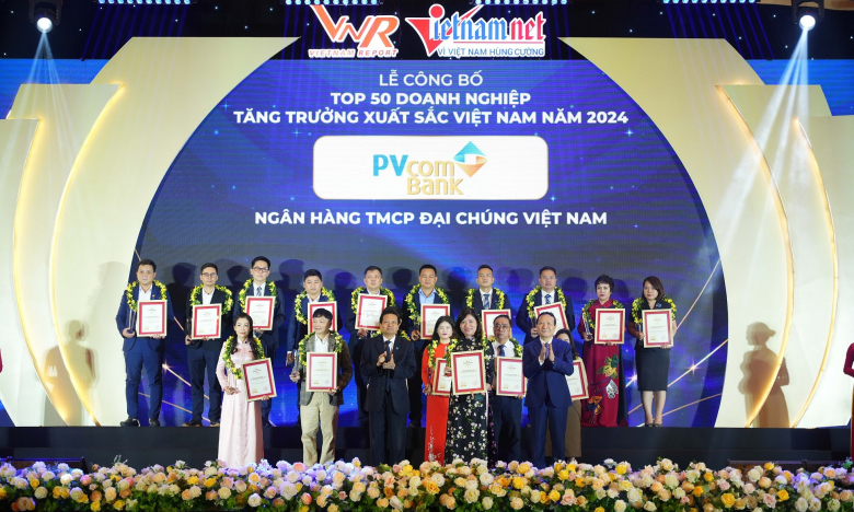 PVcomBank lần thứ năm liên tiếp được vinh danh doanh nghiệp phát triển nhanh nhất Việt Nam