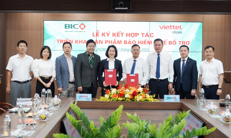 BIC và Viettel Store hợp tác ra mắt sản phẩm bảo hiểm y tế bổ trợ