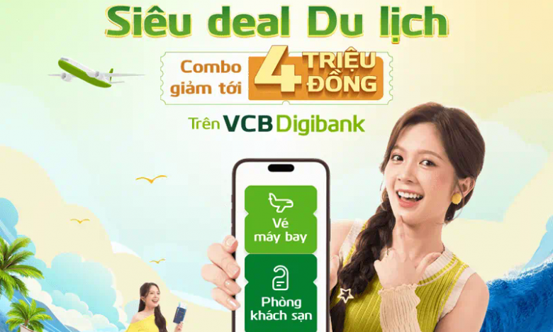 Combo ưu đãi Vé máy bay - Khách sạn trên VCB Digibank
