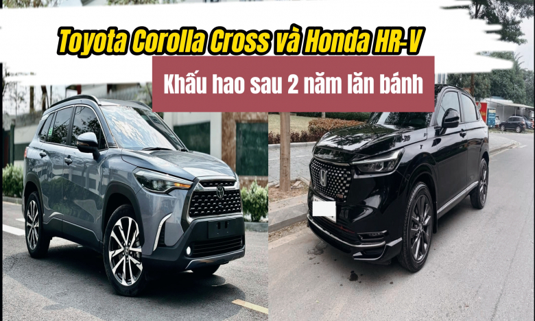 Bất ngờ khấu hao Toyota Corolla Cross và Honda HR-V sau 2 năm lăn bánh tại Việt Nam
