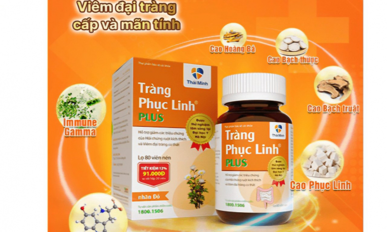 Thêm sản phẩm Tràng Phục Linh Plus và Khương Thảo Đan Gold của Bình vị Thái Minh được quảng cáo như thuốc chữa bệnh