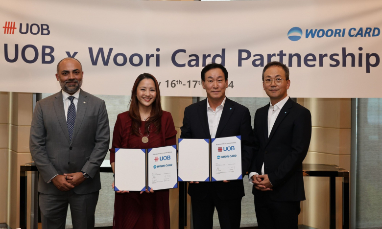 Ngân hàng UOB Singapore và Woori Card của Hàn Quốc công bố quan hệ đối tác tiên phong về thẻ đối ứng
