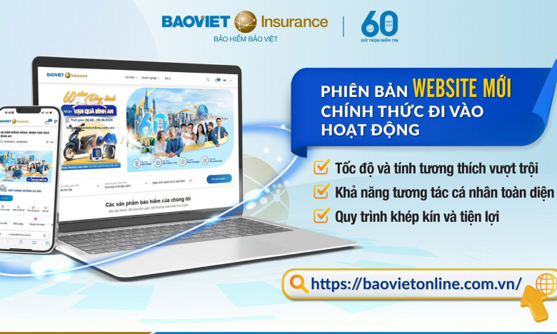 Bảo hiểm Bảo Việt chính thức triển khai giao diện website mới