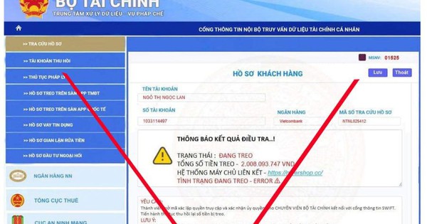 Bộ Tài chính cảnh báo website giả mạo