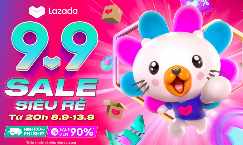 Ngày đôi 9/9 Lazada chơi lớn giảm đến 90% trong lễ hội mua sắm 'Sale siêu rẻ'