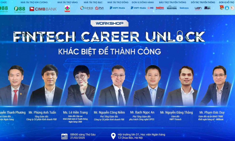 Workshop Fintech Career Unlock Sân chơi thực chiến cho giới trẻ đam mê Fintech